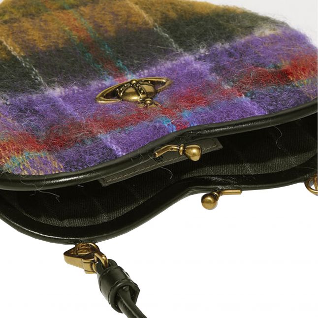 Womens Multicolour Belle Mohair Heart Frame Bag