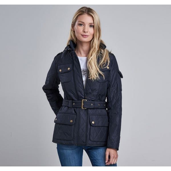 Womens Navy Love Tourer Polarquilt Jacket