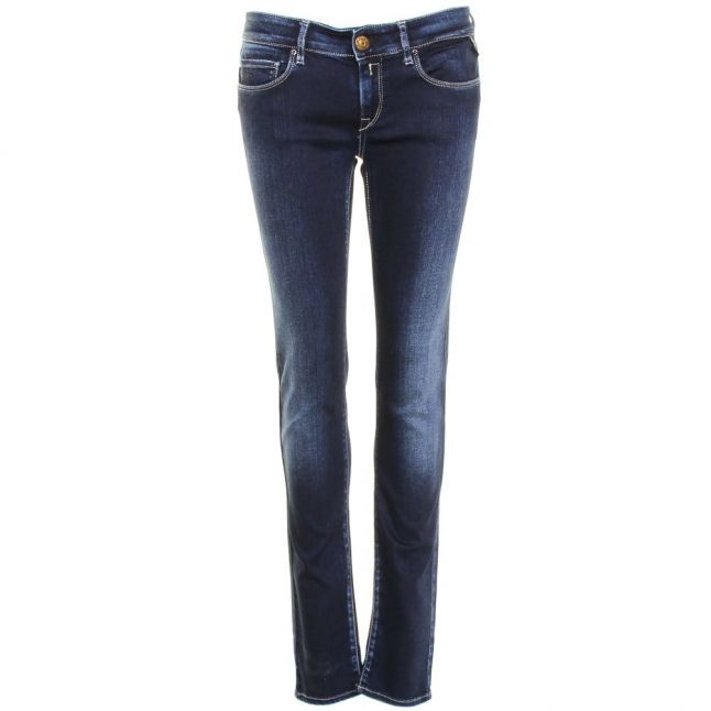 Womens Blue Wash Rose Skinny Fit Jeans