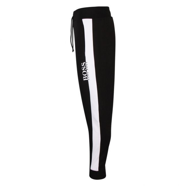 Mens Black/White Fashion College Sweat Pants