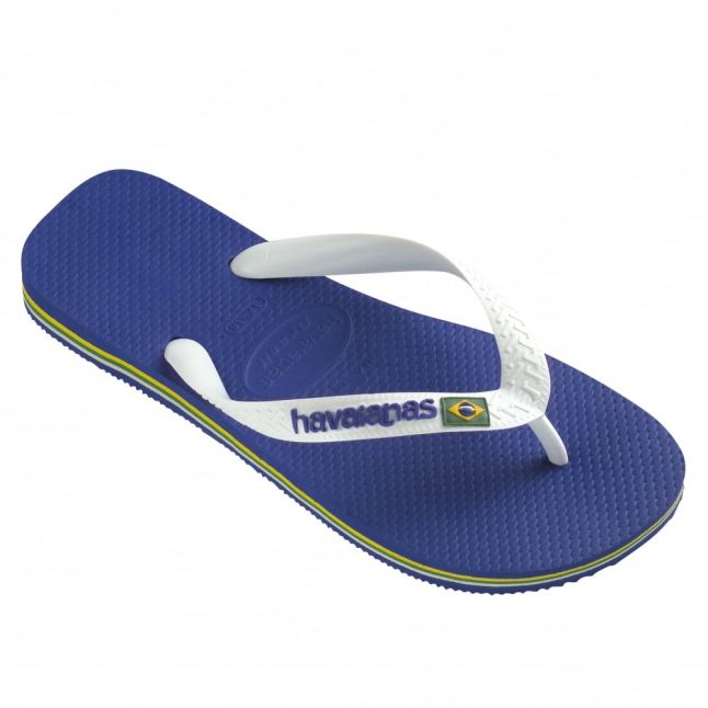 Mens Marine Blue Brasil Flip Flops