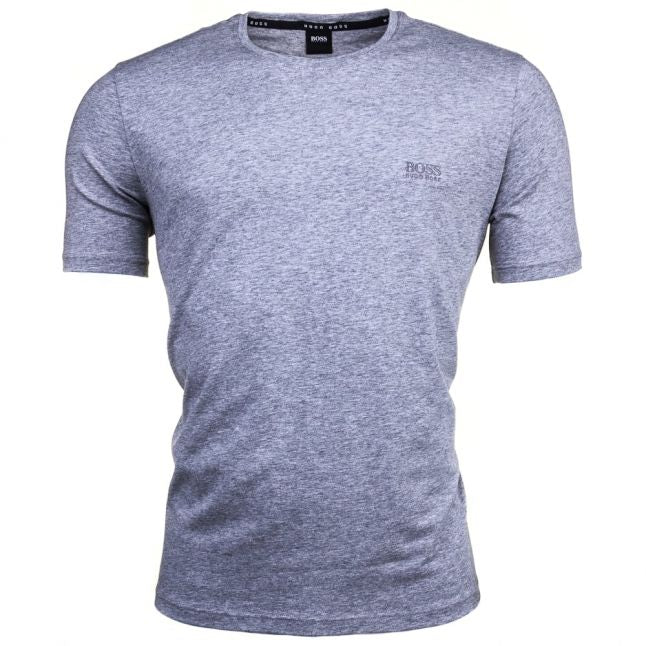 Mens Medium Grey Embroidered Logo Lounge S/s Tee Shirt