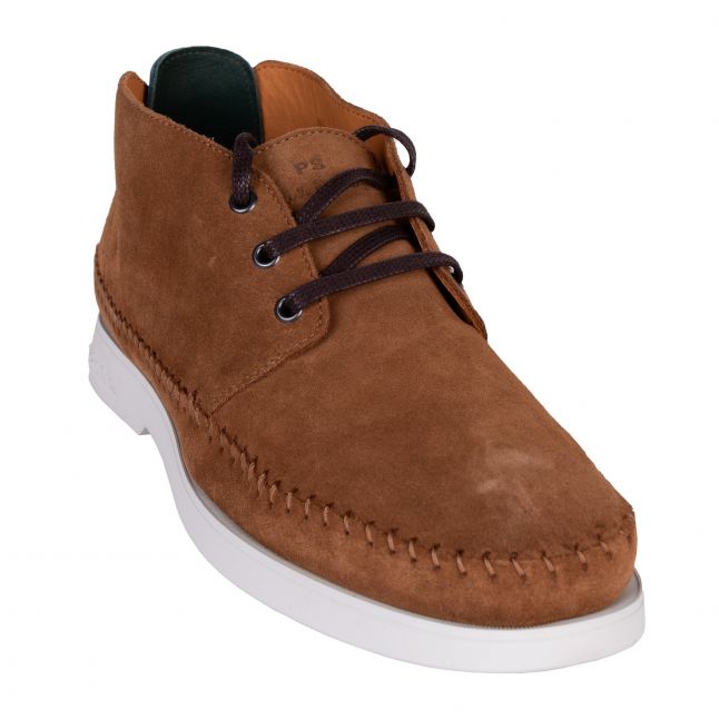 Mens Tan Crane Suede Casual Boots