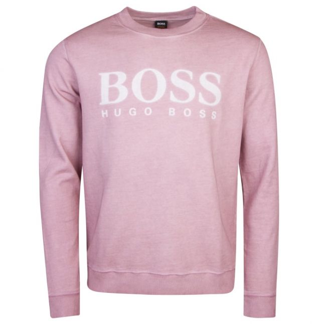 Casual Mens Light Pink Wallker Crew Sweat Top