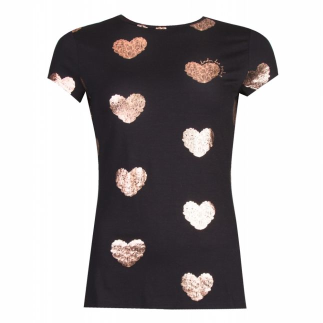 Womens Black Marian Joyous Heart S/s T Shirt