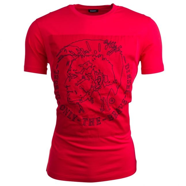 Mens Red T-Edward S/s T Shirt