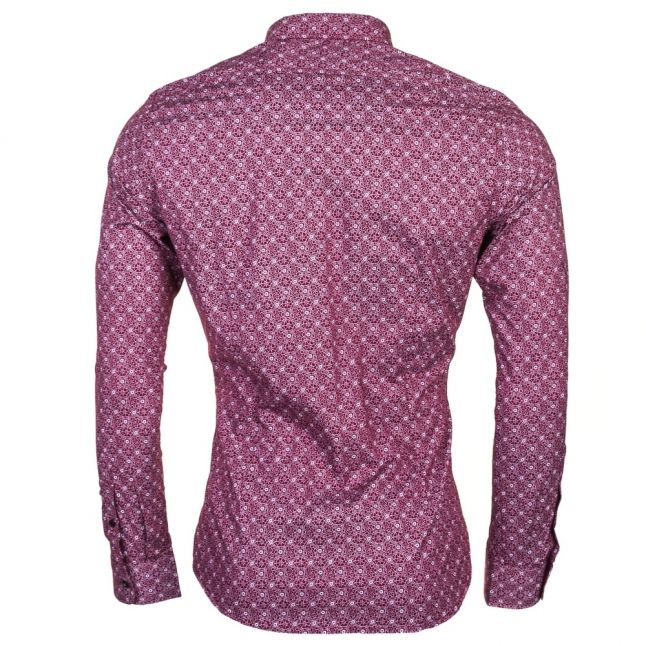 Mens Burgundy S-Blanca L/s Shirt