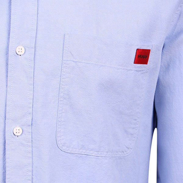 Mens Light/Pastel Blue Evito Slim Fit L/s Shirt