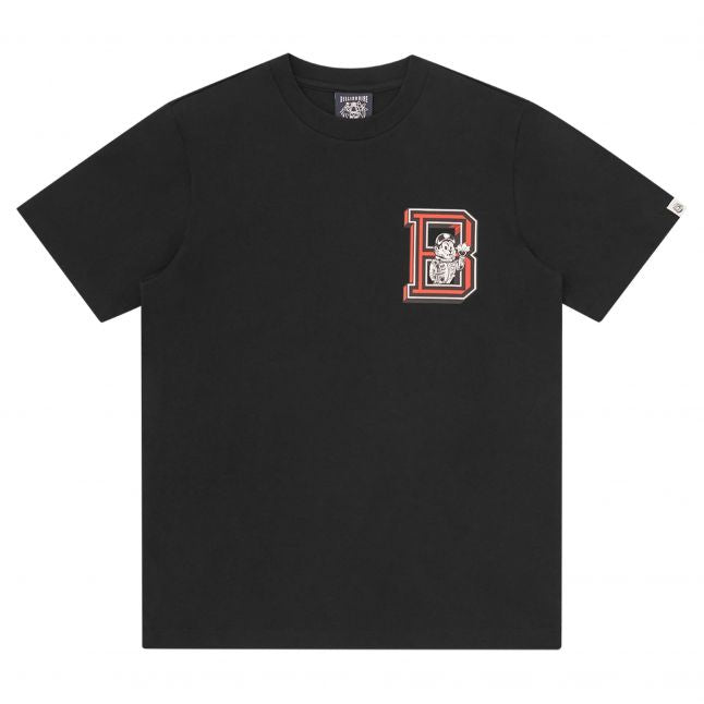 Mens Black Mascot College S/s T Shirt