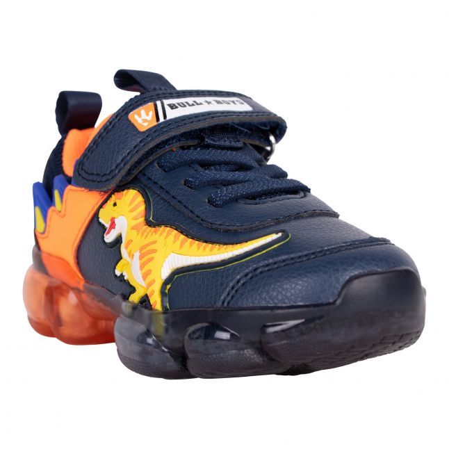 Boys Blue/Orange Allosaurus Lights Trainers