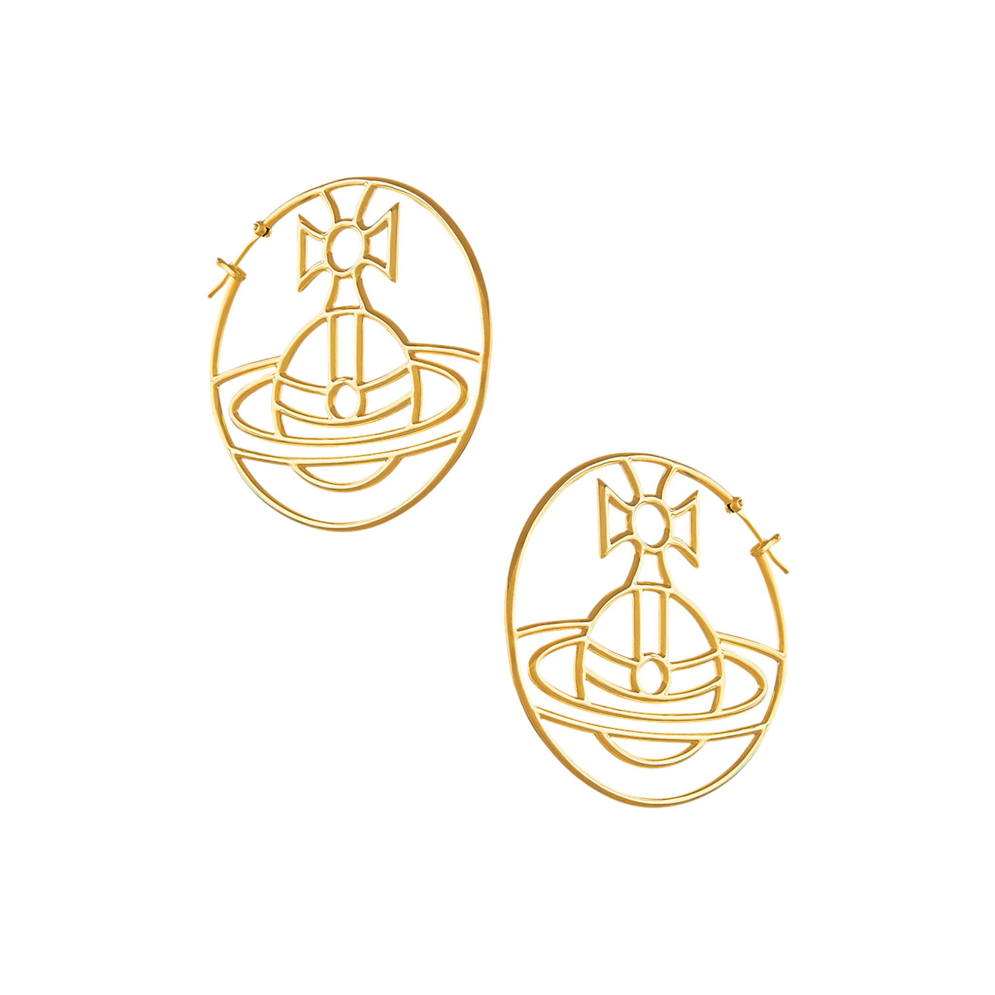 Vivienne Westwood Gold Alina Hoop Earrings