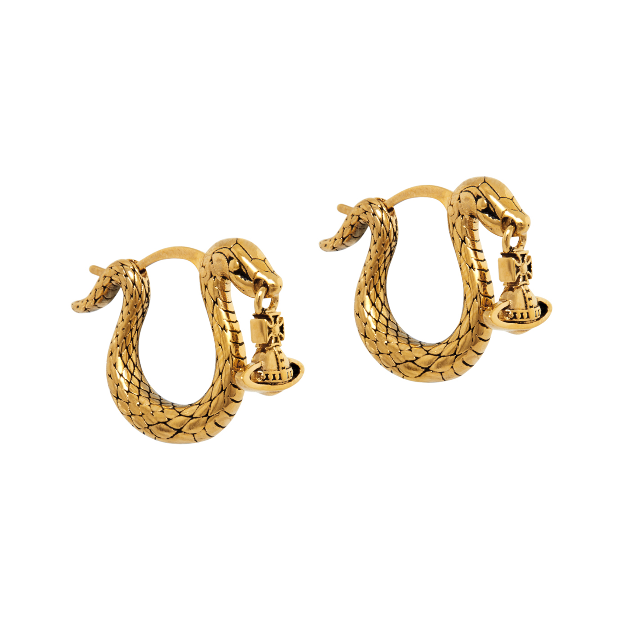 Vivienne Westwood Antique Gold Albane Small Earrings