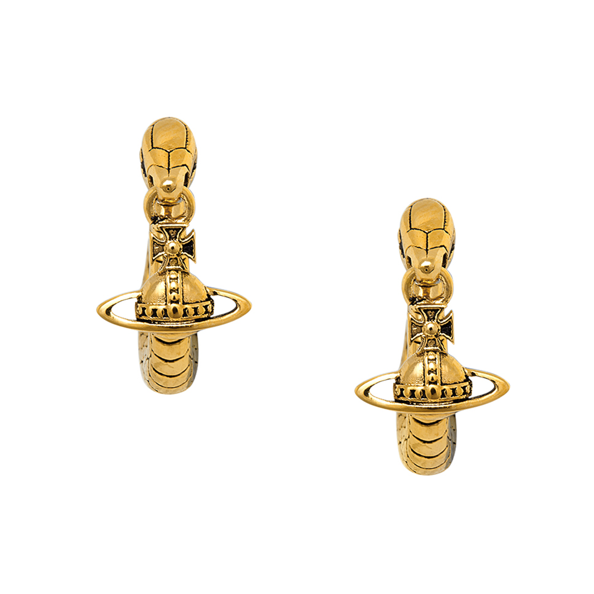 Vivienne Westwood Antique Gold Albane Small Earrings