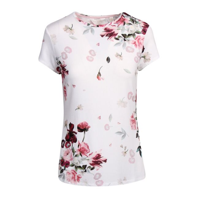 Womens White Periie Sandalwood Fitted S/s T Shirt