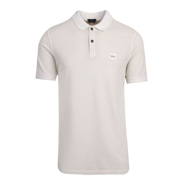 Casual Mens Light Beige Prime Slim Fit S/s Polo Shirt