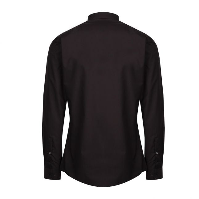 Mens Black Erondo Trim Extra Slim Fit L/s Shirt