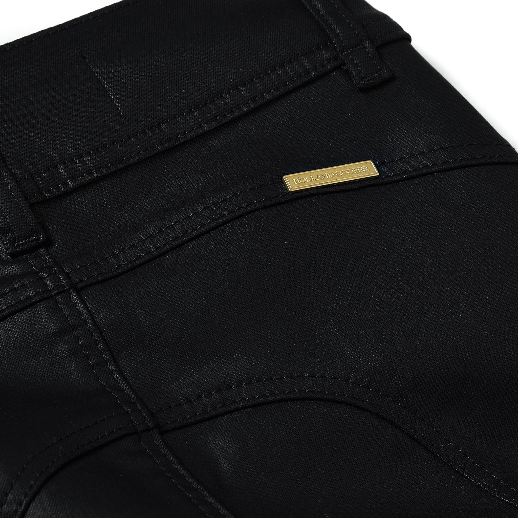 Womens	Holland Cooper Black Coated Jodhpur Jeans