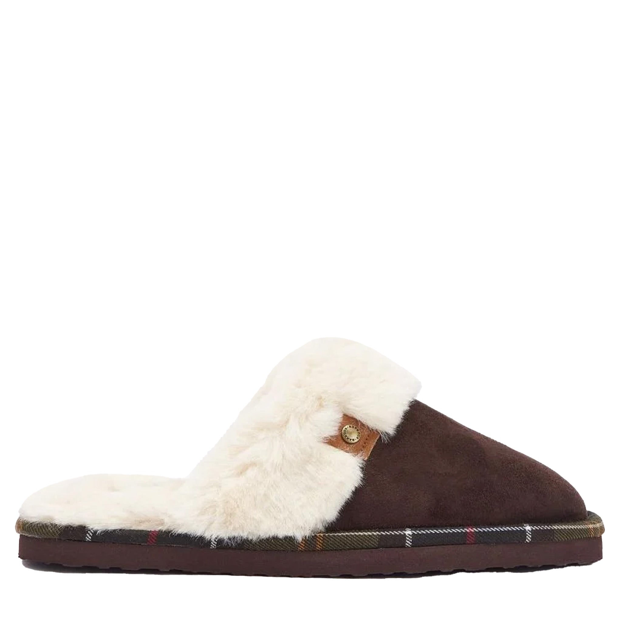 Womens Brown Claudia Mule Slippers