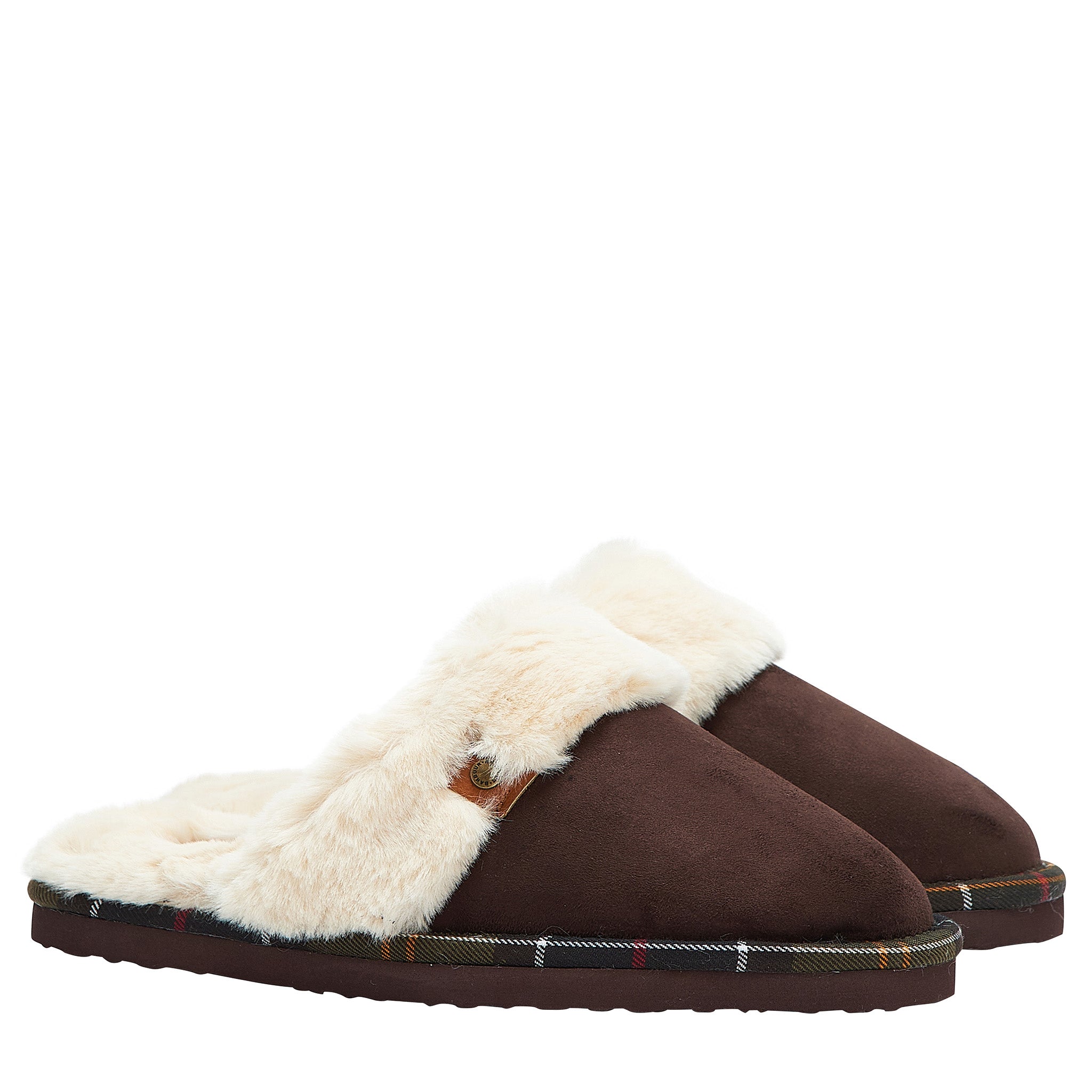 Womens Brown Claudia Mule Slippers