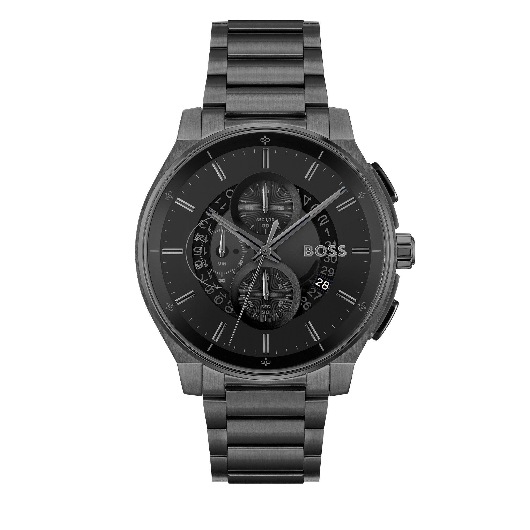 Mens BOSS Black Ionic Peak 2.0 Chronograph Watch