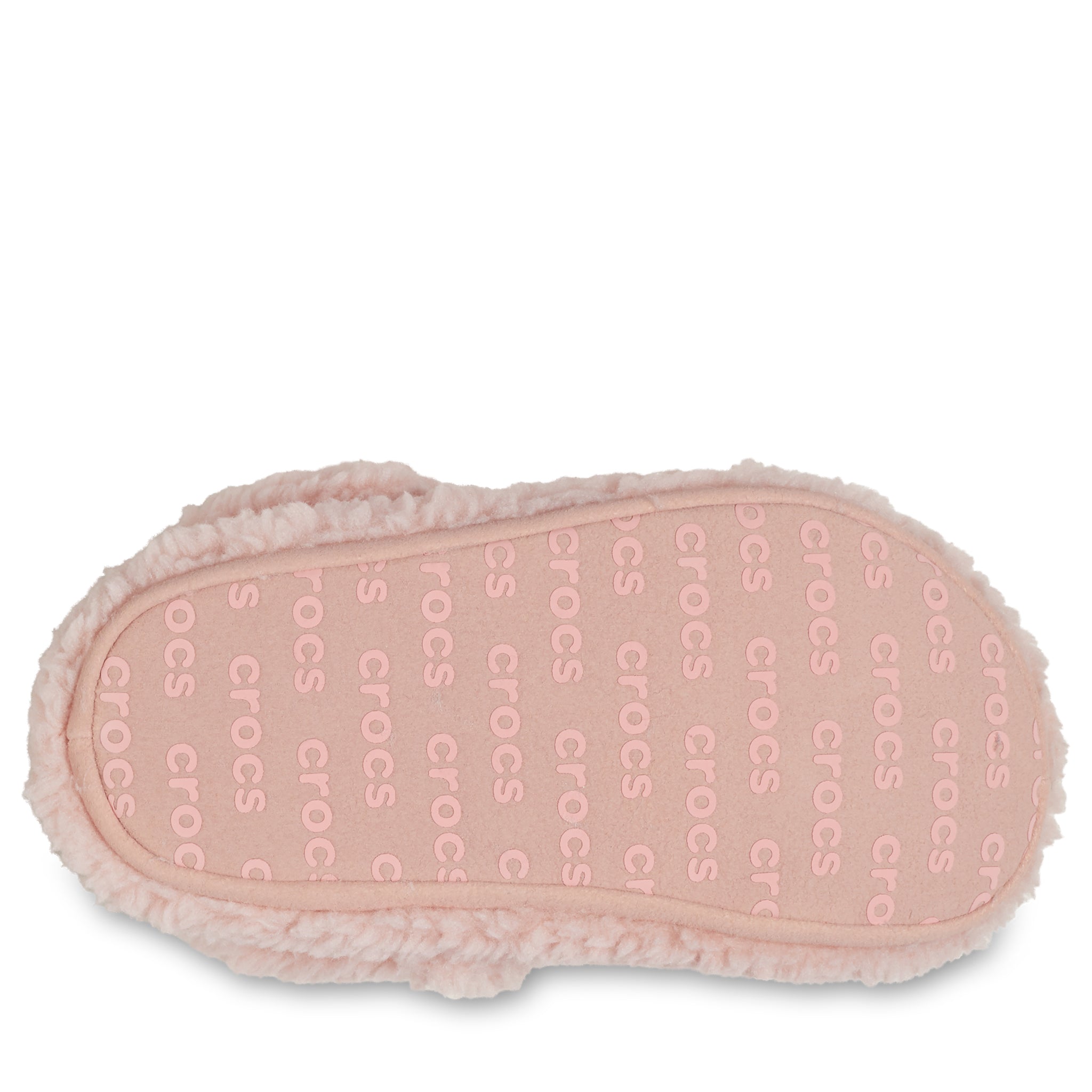 Kids Crocs Pink Clay Classic Cozzzy Slipper