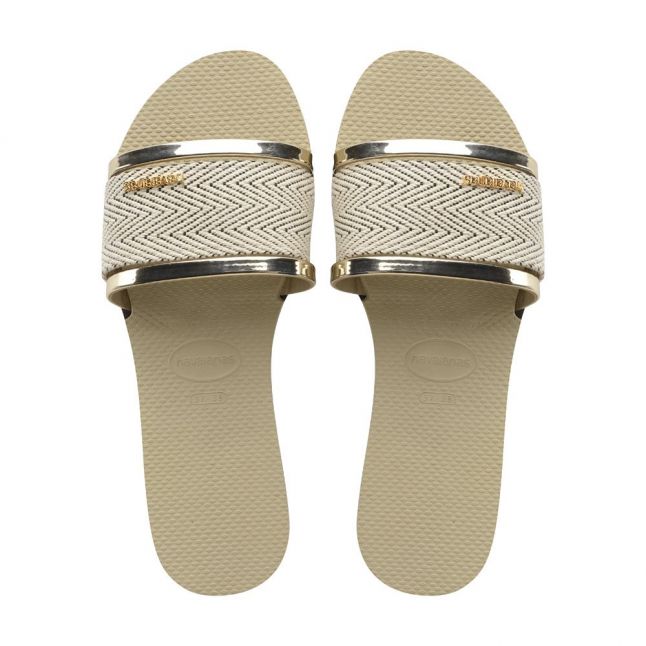 Womens Sand Grey You Trancoso Premium Slides