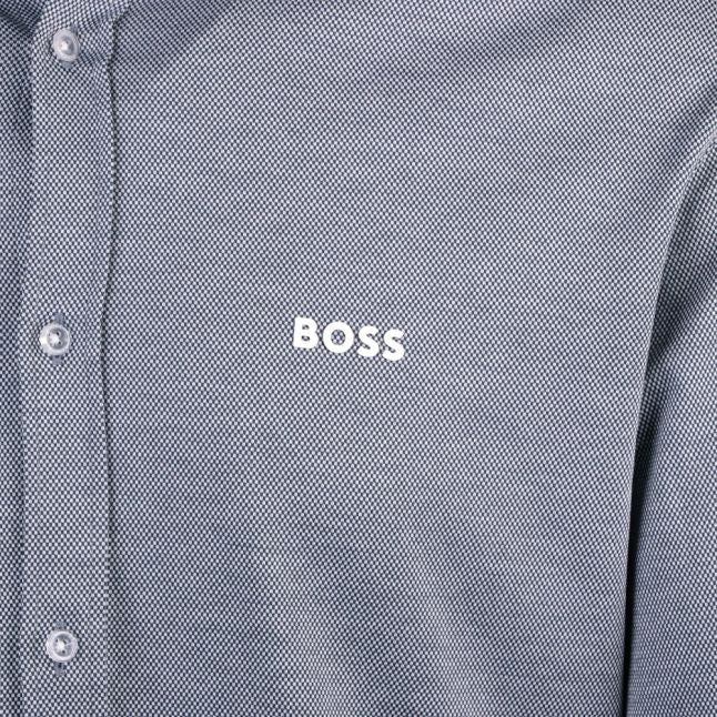 Mens Navy Biado Regular Fit L/s Shirt