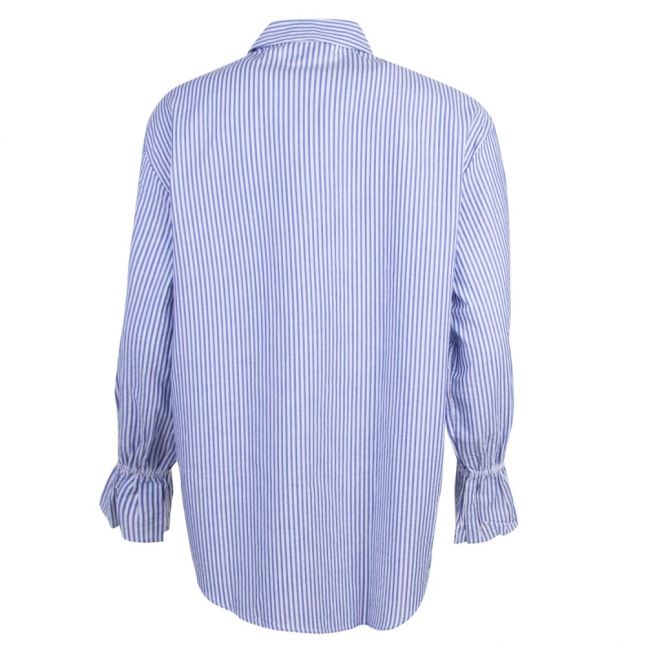 Womens Blue Striped Blouse