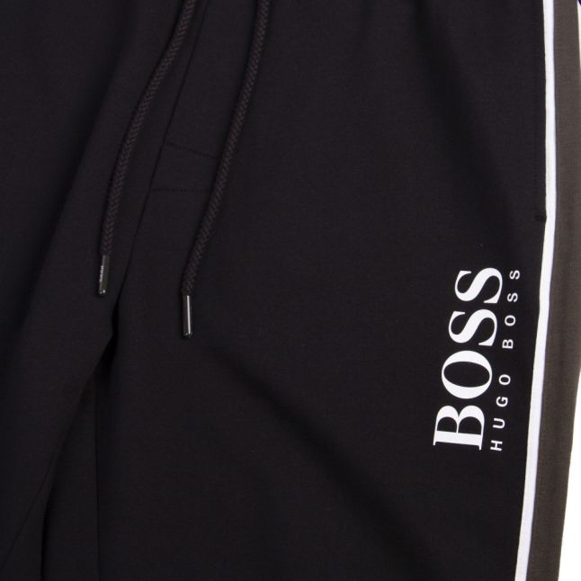 Mens Black/Khaki Authentic Block Logo Sweat Pants