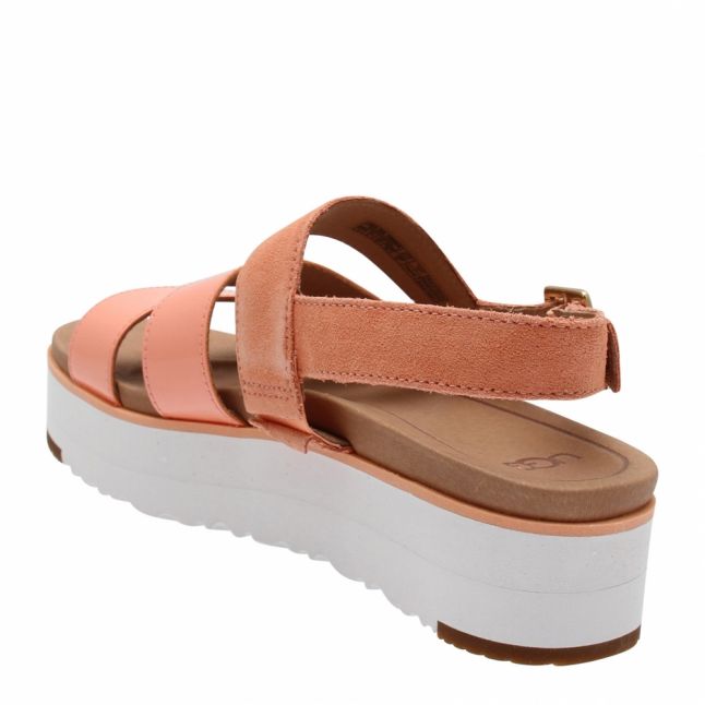 Womens Beverly Pink Braelynn Flatform Sandals