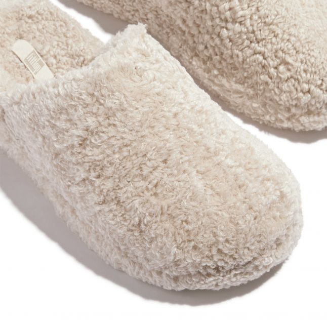 Womens Milk Ice iQushion Teddy Mules