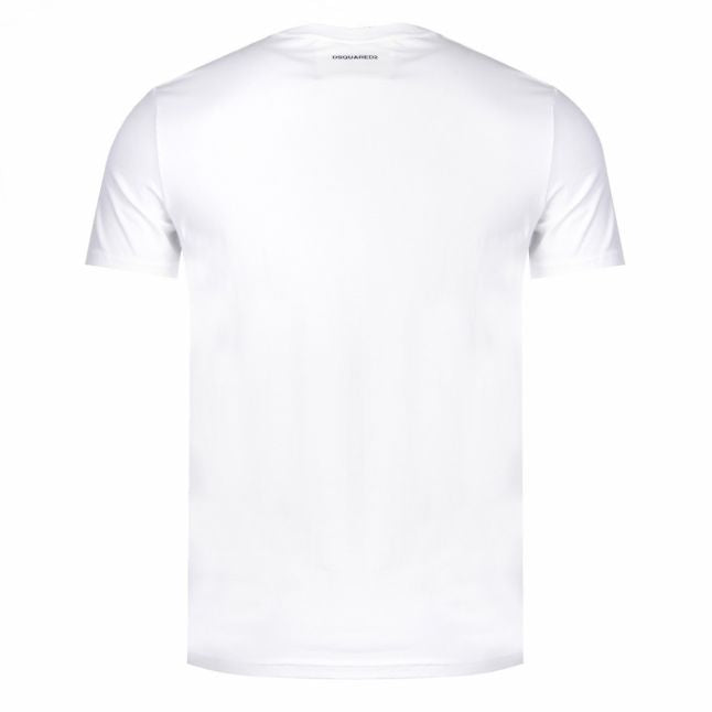 Mens White Basic S/s T Shirt