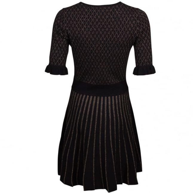 Casual Womens Black Illora Knitted Dress