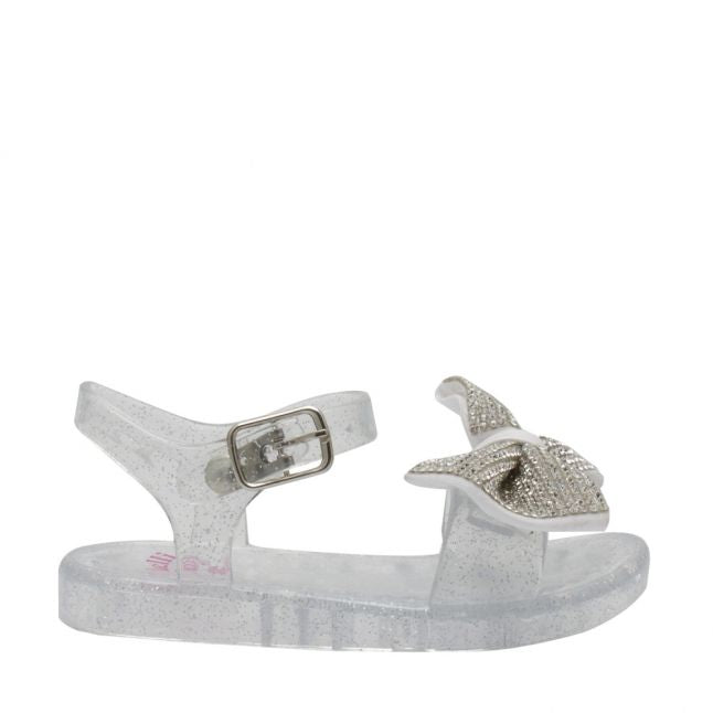 Baby Clear Glitter Dalia Bow Sandals (22-27)