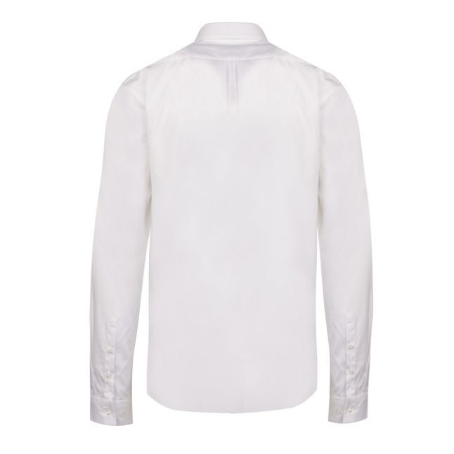 Mens White Ero3-W Extra Slim Fit L/s Shirt