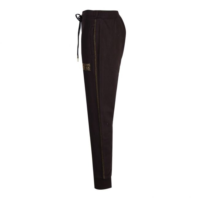 Womens Black Icon Logo Sweat Pants