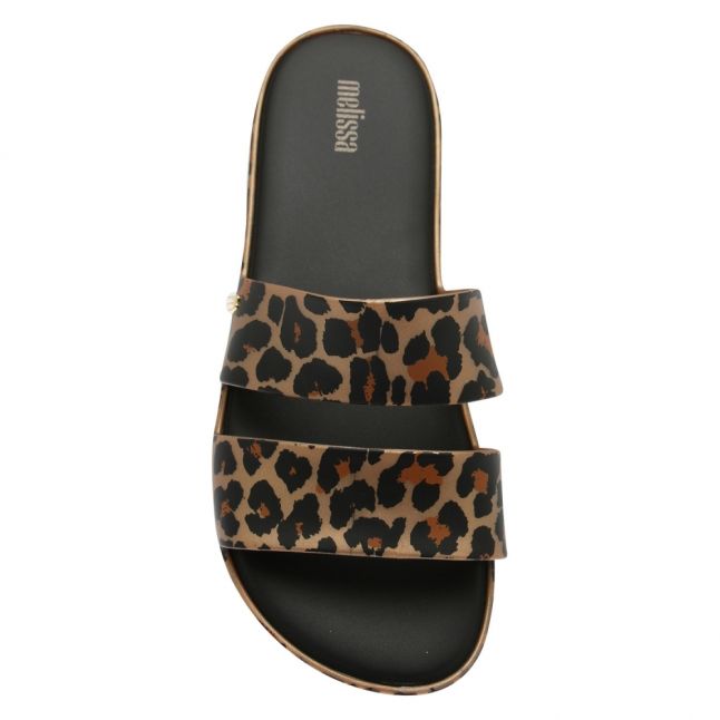 Womens Leopard Print Colour Pop Slides