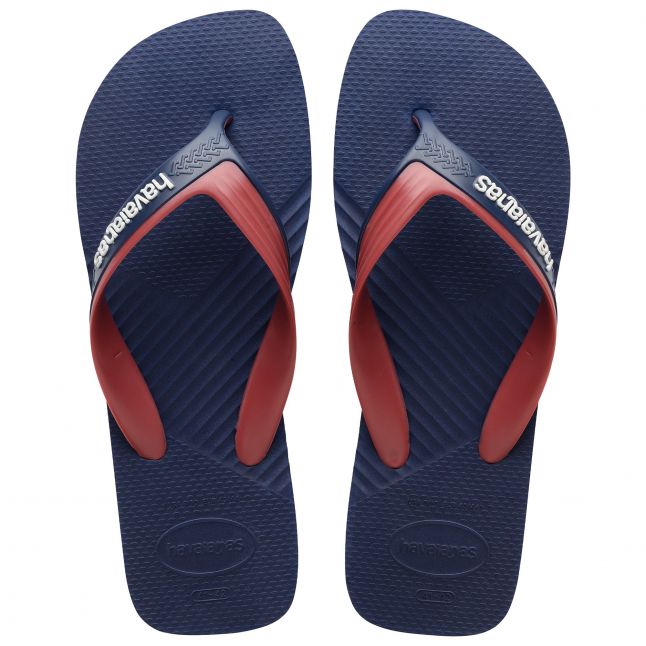 Mens Navy Dual Flip Flops