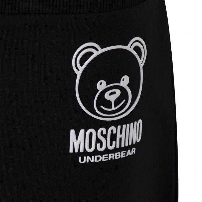 Womens Black Outline Toy Sweat Shorts