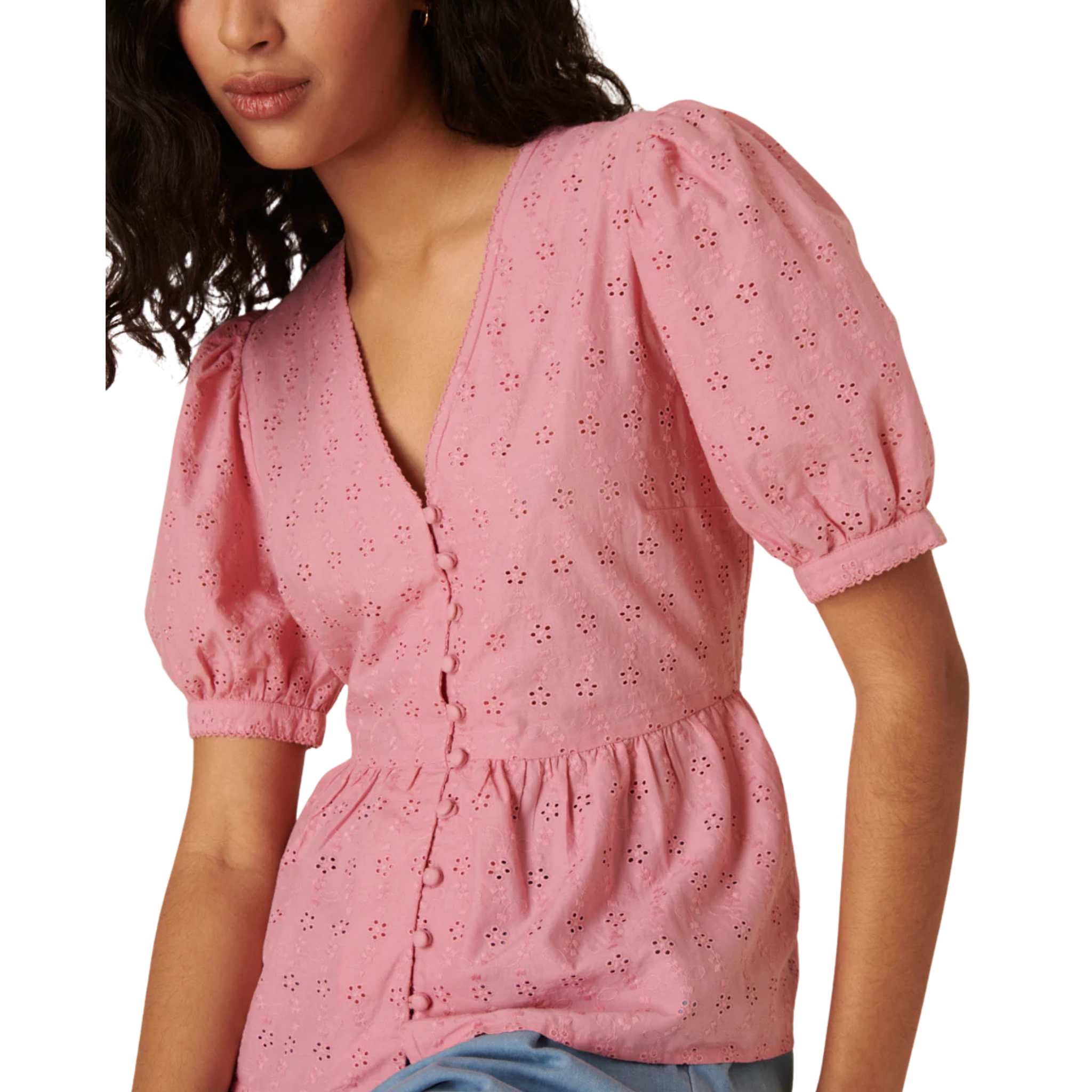 Womens Nobody's Child Pink Ria S/s Blouse