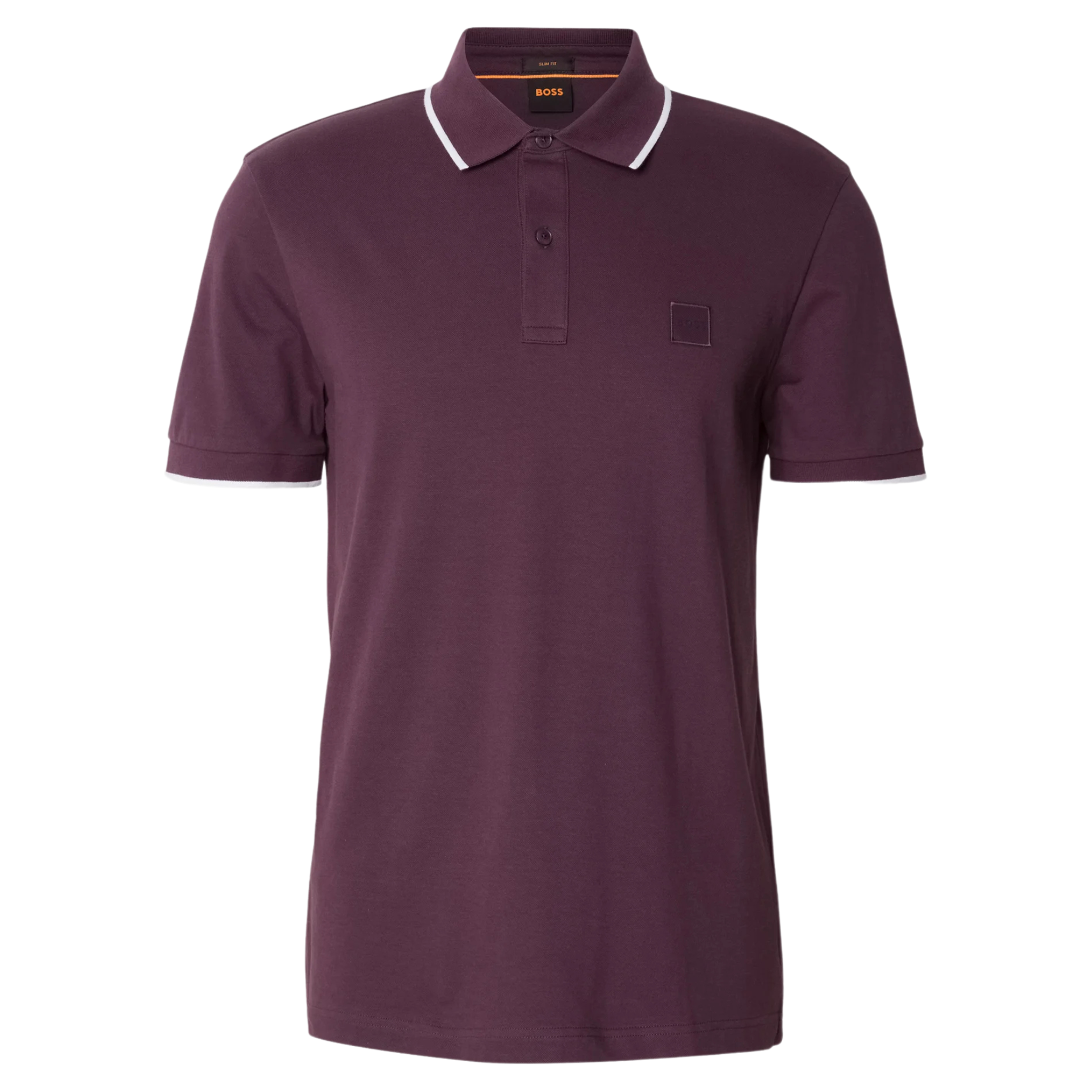 Mens BOSS Purple Passertip S/s Polo Shirt