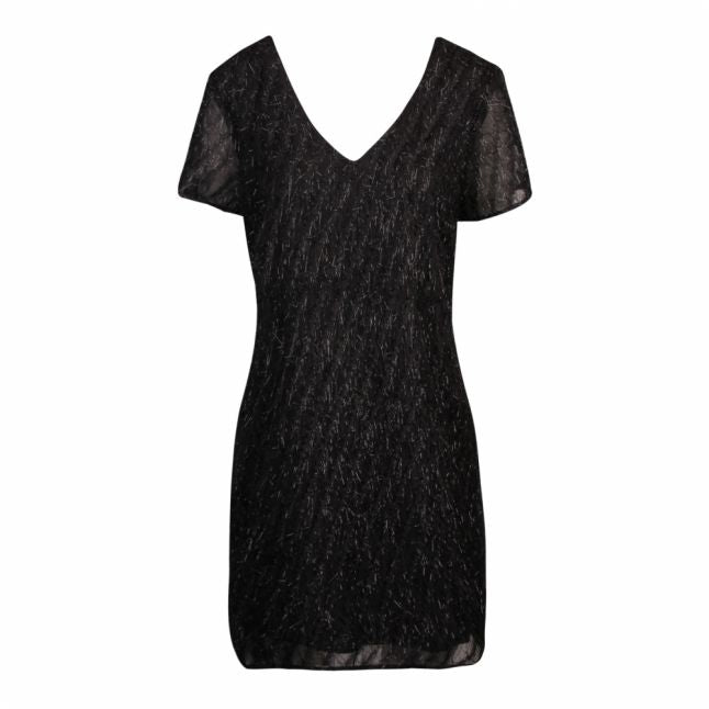 Womens Black Viloco Fringe Dress