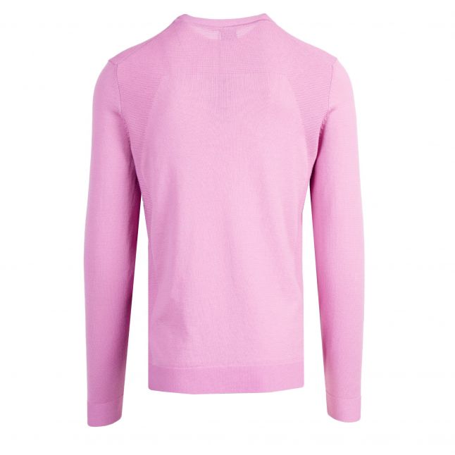 Mens BOSS Pink Momentum_Lite Crew Knit