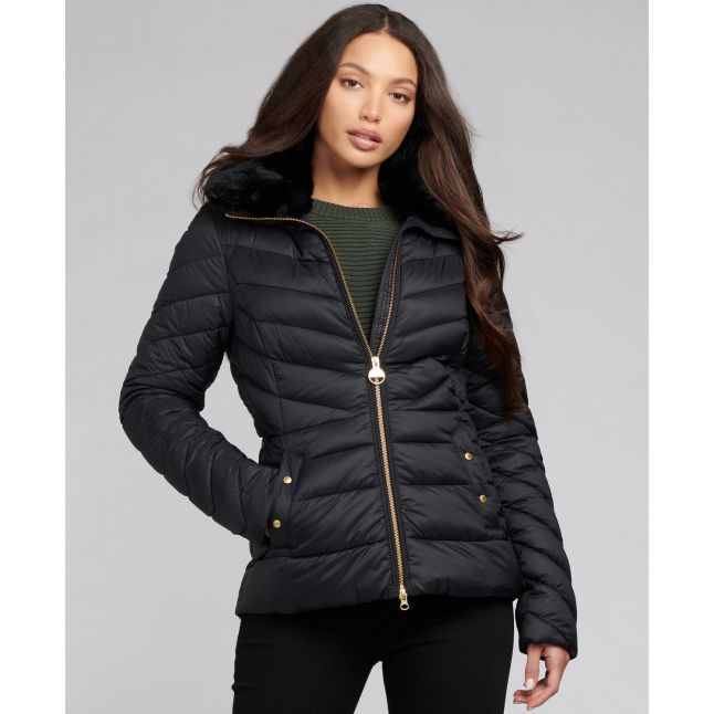 Womens Black Simoncelli Quilted Jacket