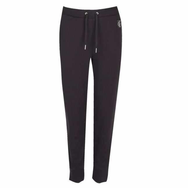 Womens CK Black Monogram Sweat Pants