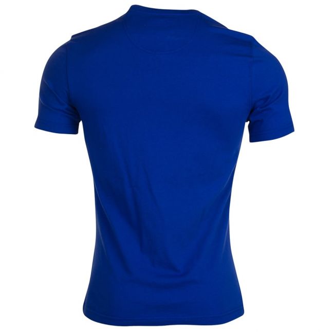 Mens Blue Small Logo S/s Tee Shirt