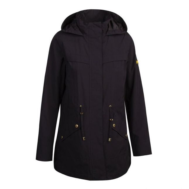 Womens Black Volley Waterproof Hooded Jacket