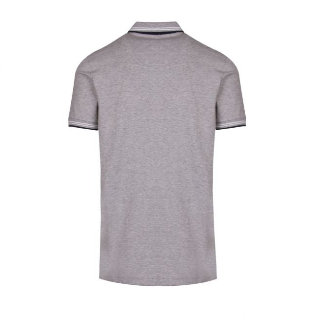 Athleisure Mens Open Grey Paul Slim Fit S/s Polo Shirt