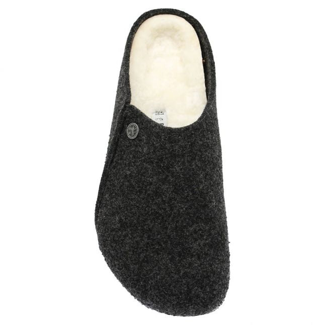 Mens Anthracite Felt Zermatt Shearling Slippers