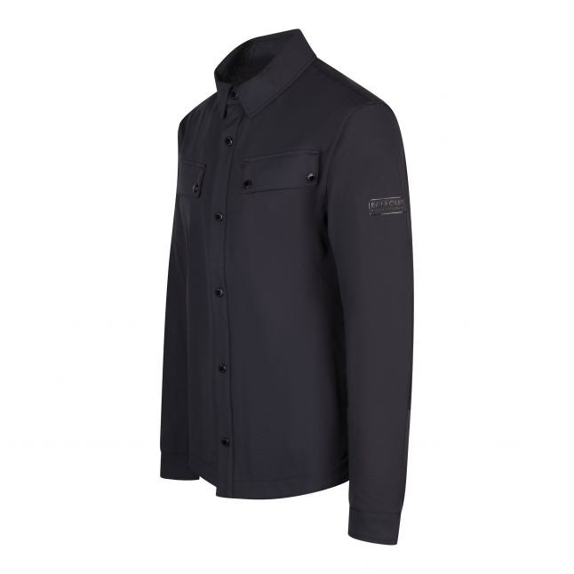 Mens Black Advanced Hybrid Fleece Overshirt